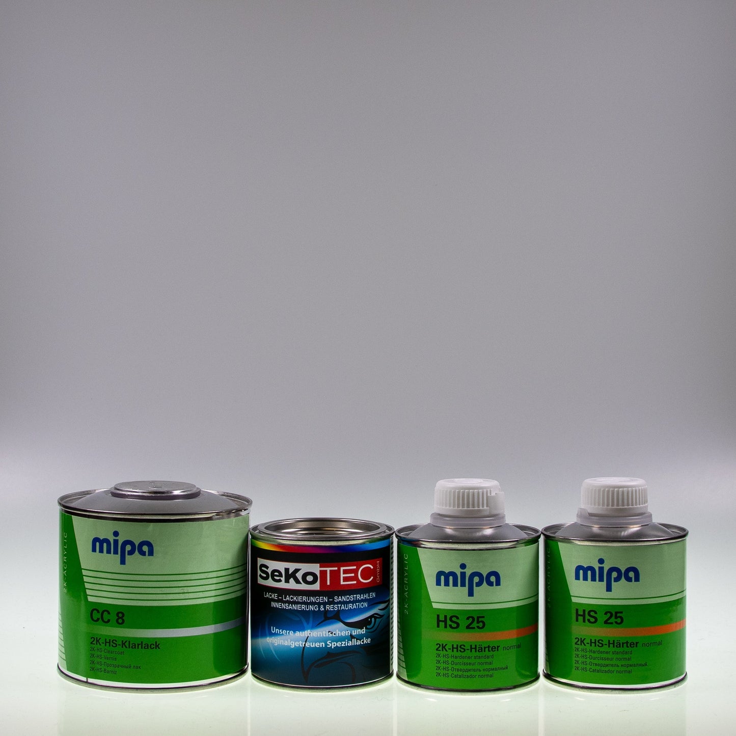 Simson-Farben Lackdose (250 ml) mit Klarlack und 2x Härter