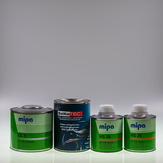 NSU Quickly-Farben Lackdose (500 ml) mit Klarlack und 2x Härter