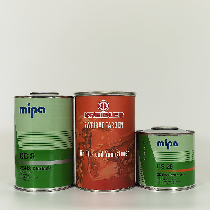 Kreidler-Farben Lackdose (1 Liter) mit Klarlack und Härter